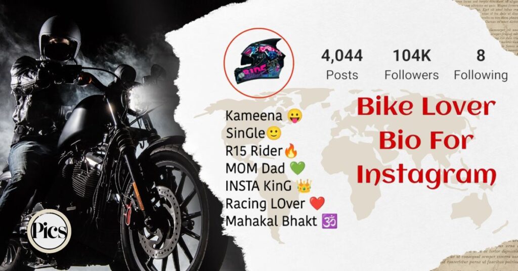 Rider Bio For Instagram in English
