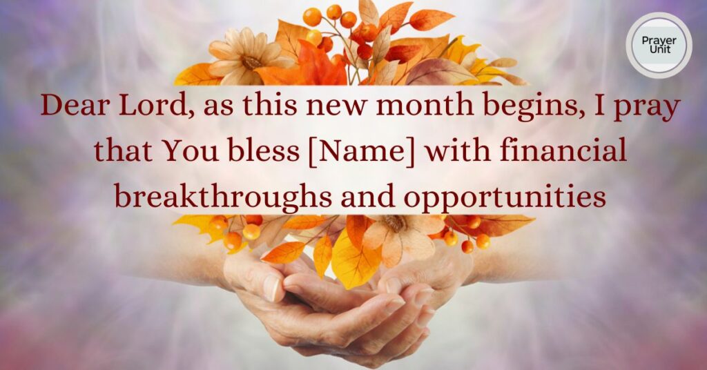 Prosperity and Abundance Monthly Prayers