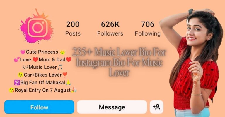 Music Lover Bio For Instagram