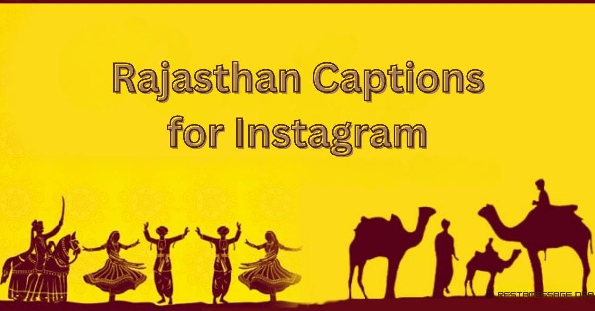 Rajasthan Captions for Instagram